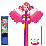 Large Kite with Tail Easy to Assemble Beach Kite for Family Activities Outdoor Games Style 1