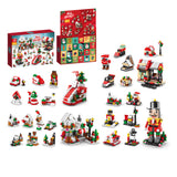 24 Days Christmas Advent Calendar Countdown Calendar Kids Christmas Building Blocks Playsets Blind Box Xmas Gift Style 1