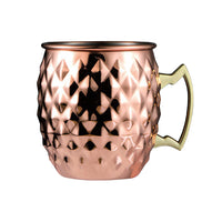 2Pcs 530ml Moscow Mule Stainless Steel Mug Drinking Beer Cup Copper