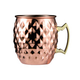 2Pcs 530ml Moscow Mule Stainless Steel Mug Drinking Beer Cup Copper