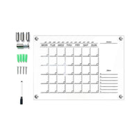 Acrylic Dry Erase Board Wall-Mounted Weekly Planner Calendar Memo Whiteboad