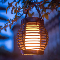 Solar Lantern Lamp Retro Hanging Landscape Light Garden Patio Decor