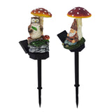 2Pcs Solar Mushroom Light Garden Decorative Stake Light Outdoor Ornament Lights