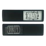 Magnetic Indicator Rectangle Clean Dirty Dishwasher Sign Black