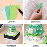 3D Memo Pad Creative Desk Calendar Art Paper Notepad Paper Notes Decoration Style 2