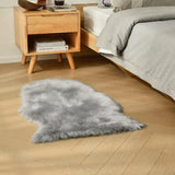 Faux Fur Shaggy Area Rug Floor Mat Living Room Mat Bedroom Home Decor Gray