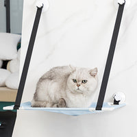 Pet Bed Cat Hammock Hanging Bed Suction Cup Mounted Hanging Bed Blue