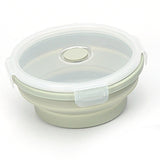 4Pcs Collapsible Food Storage Containers with Lid Foldable Storage Bowls Green