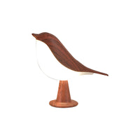 Touch Control Bedside Lamp Magpie LED Desk Lamp Reading Night Light Red Wood Color