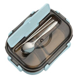 Insulation Lunch Box Bento Box Food Warmer Container for School Office Blue