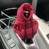 3Pcs Car Gear Shift Cover Mini Hoodie Decor Cover Car Shifter Interior Decor Style 2