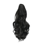 2Pcs 40cm Natural Claw Clip-In Style Hair Extensions Thick Curly Ponytail Long Pony Tail Style 4