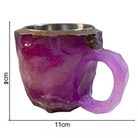 Mineral-Simulated Coffee Mug Home Office Coffee Cup Purple