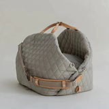 2-in 1Travel Pet Carrier Portable Pet Car Seat Pet Carrier Bag Grey