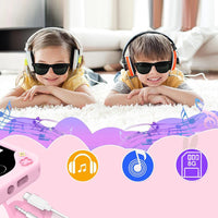 Kids Smart Phone Touchscreen Learning Play Toy Phone with Dual Camera Pink