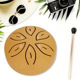 6-Note Rain Drum for Outside Garden Mini Steel Tongue Drum Instrument Golden