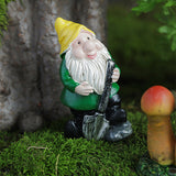 7Pcs Mini Resin Dwarf Gnome Statue Table and Garden Ornaments