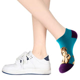 5 Pairs of Low Cut Socks Funny Womens Novelty Socks No Show Socks Style 1