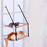 Pet Bed Cat Hammock Hanging Bed Suction Cup Mounted Hanging Bed Pink