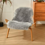 Faux Fur Shaggy Area Rug Floor Mat Living Room Mat Bedroom Home Decor Gray