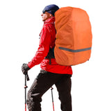 Hi-Visibility Backpack Rain Cover with Reflective Strip Waterproof Backpack Cover Orange