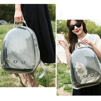 Expandable Travel Cat Backpack Carrier Polarized Tinted Bubble Window Pet Backpack Grey