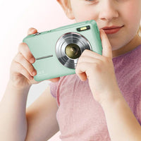 16X Zoom Digital Camera with 32GB Card 1080P Mini Video Camera for Teens Kids Green