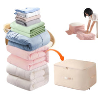 Self Compression Organizer Space Saver Bags Packing Totes for Blankets Clothes Light Pink