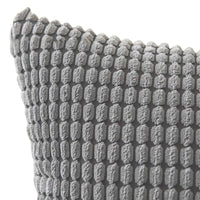 2Pcs Corduroy Throw Pillow Cover Sofa Lounge Cushion Cover Home Decor Grey