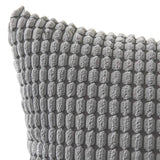 2Pcs Corduroy Throw Pillow Cover Sofa Lounge Cushion Cover Home Decor Grey