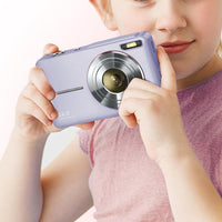 16X Zoom Digital Camera with 32GB Card 1080P Mini Video Camera for Teens Kids Purple