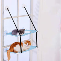 Pet Bed Cat Hammock Hanging Bed Suction Cup Mounted Hanging Bed Blue