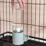 Automatic Food Water Dispenser Set Pet Feeder Bowl Set for Cage Light Blue