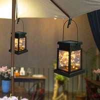 4Pcs Solar Hanging Lantern Light Water-Resistant Outdoor Garden Ornament Lights Style 1