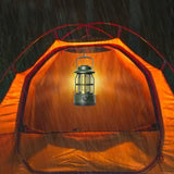 Retro Tent Camping Lantern Rechargeable Night Lamp Camping Light Green