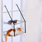 Pet Bed Cat Hammock Hanging Bed Suction Cup Mounted Hanging Bed Grey