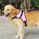 Adjustable Dog Harness No Pull Padded Vest for Small Medium Large Dogs Pink