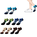 5 Pairs of Low Cut Socks Funny Womens Novelty Socks No Show Socks Style 1