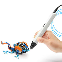 3D Printing Pen with OLED Display DIY Crafting Doodle Drawing Tool Kit for Kids White