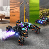 2.4GHz Remote Hand Control 8 Wheels Stunt Car Toys Gesture Sensing Remote Control Car Toy Purple