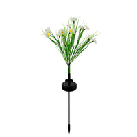 2Pcs Set Solar Flower Lights Garden LED Decorative Stake Light Outdoor Yard Patio Decor White