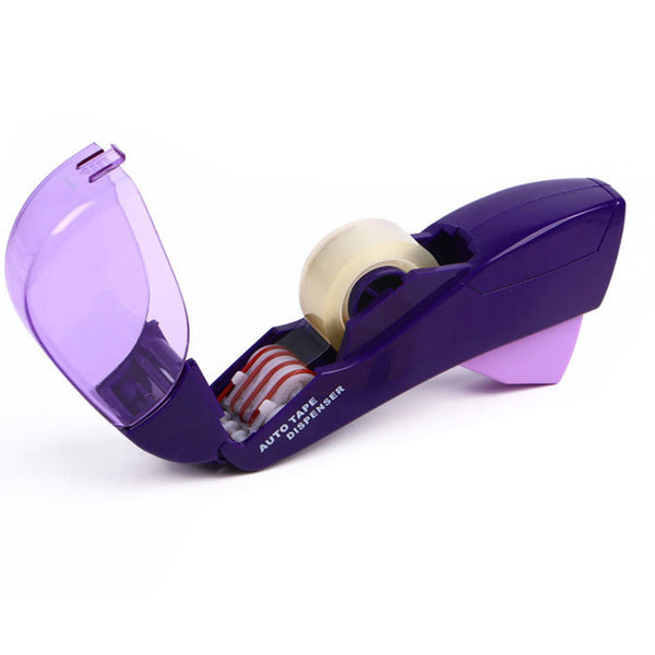 Automatic Tape Dispenser Christmas Package Wrapping Tape Cutter Purple