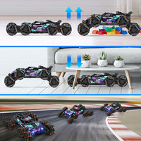 2.4GHz Remote Hand Control 8 Wheels Stunt Car Toys Gesture Sensing Remote Control Car Toy Purple