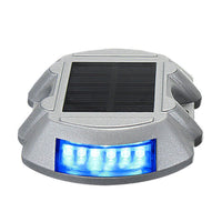 2Pcs Solar LED Pathway Driveway Lights Dock Step Safety Marker Lamps Blue