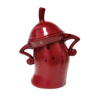 Canister with Attitude Funny Cup Storage Jar Stylish Teapot Creative Kitchen Storage Canisters with Lid Red