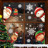 8 Sheets of Christmas Window Clings Stickers for Glass Static Cling  Xmas Decals Decorations