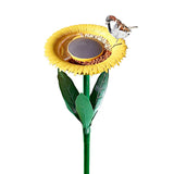 Sunflower Standing Bird Feeder Outdoor Bird Bath Feeders Bowl Bird Feeding Tray Garden Decor