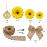 71Pcs Christmas Tree Decoration Kit Sunflower Decoration Christmas Party Decorative Supplies