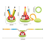 3-in-1 Musical Jump Toy Toss Ring Game Toy Rocket Launcher for Kids