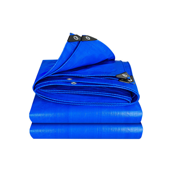 Blue Heavy Duty Tarp Plastic Tarpaulin Cover for Outdoor Camping Garden